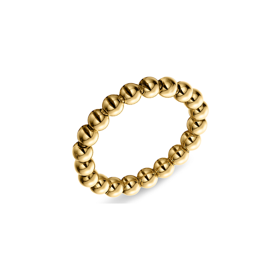 Gold Beaded Stretch Ring