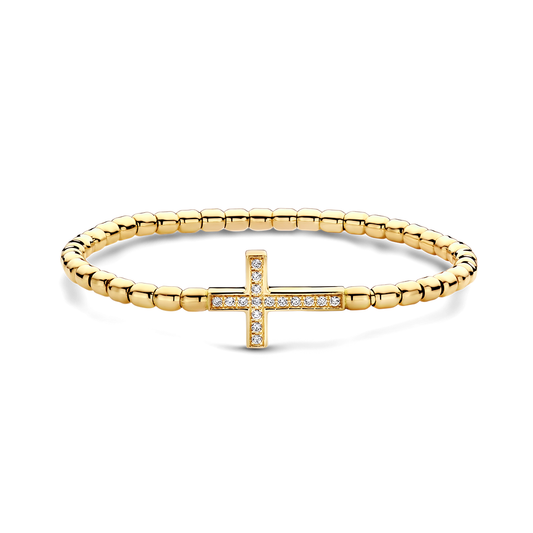 Diamond Cross Stretch Bracelet