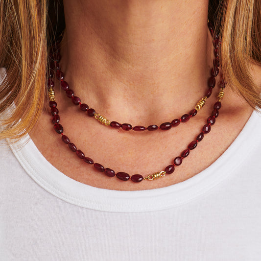 Ruby Bead Necklace