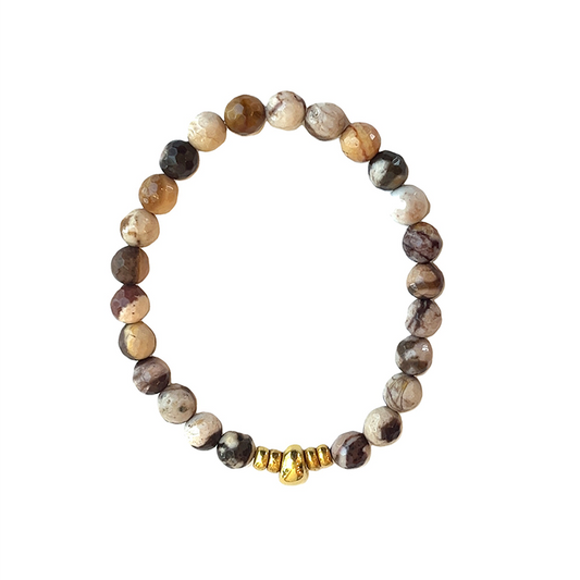 Zebra Jasper Stretch Bracelet