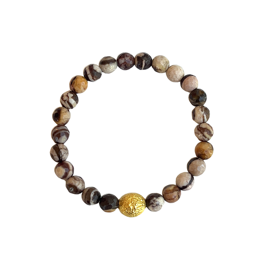 Zebra Jasper Stretch Bracelet