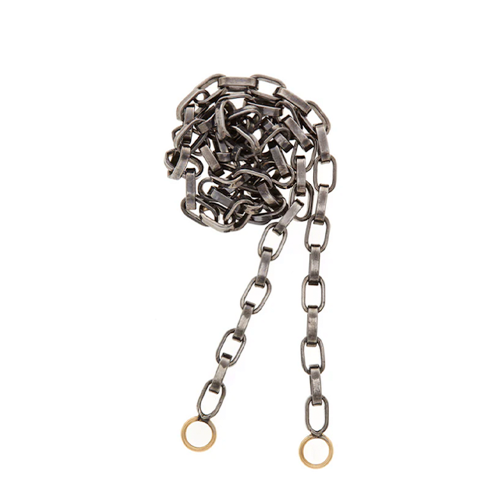 Oxidized Silver Biker Chain