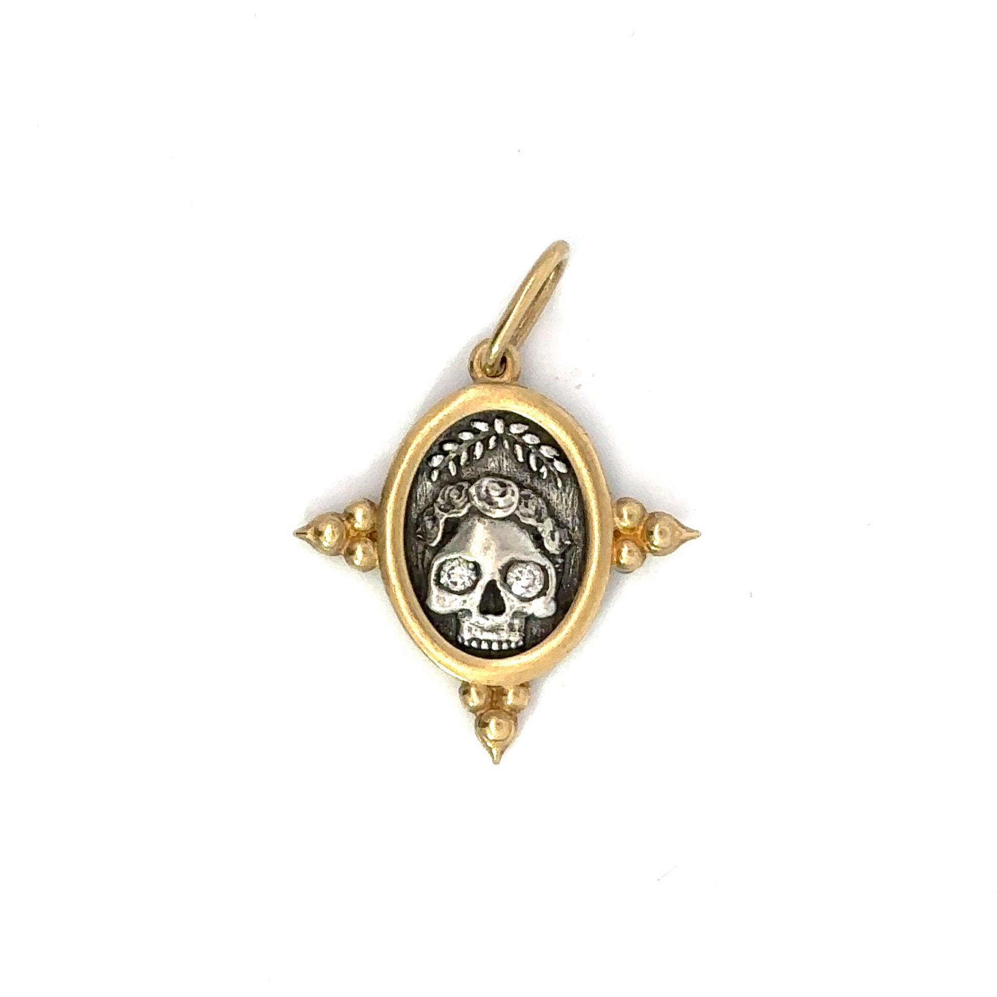 Diamond Eye Skull charm