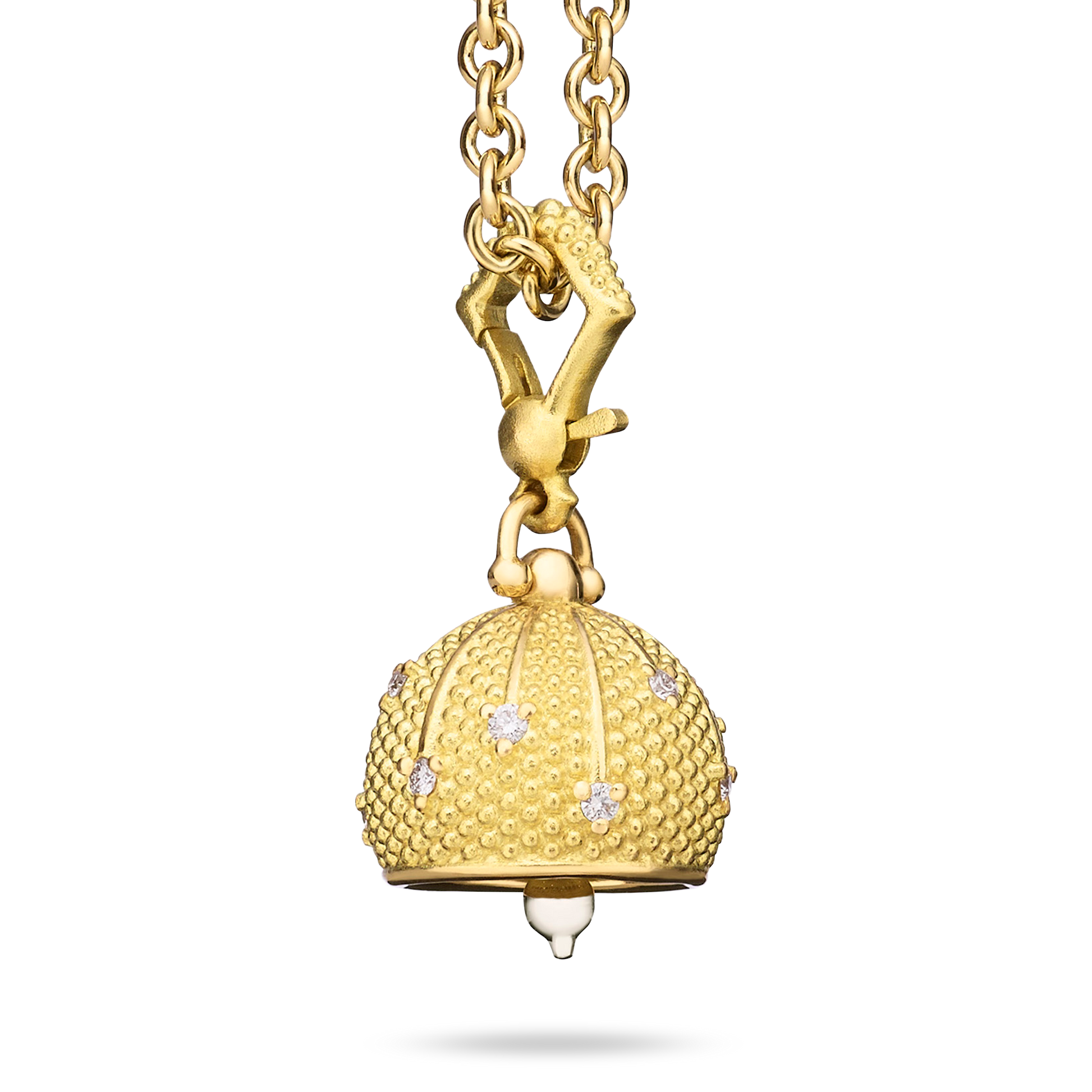 Sequence Bell Pendant w/ Diamonds