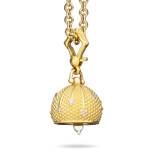 Sequence Bell Pendant w/ Diamonds