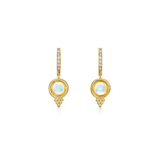 18k Classic Temple Earrings