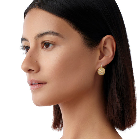 18k Orbit Sun Earrings