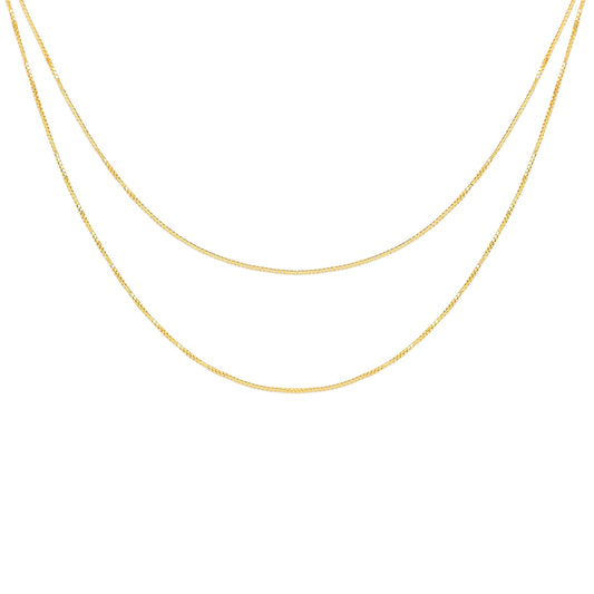 Double Strand Liquid Gold Necklace