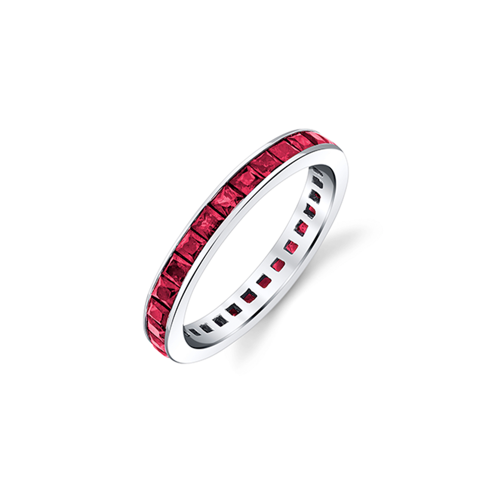 Ruby Princess Channel Set Eternity Band