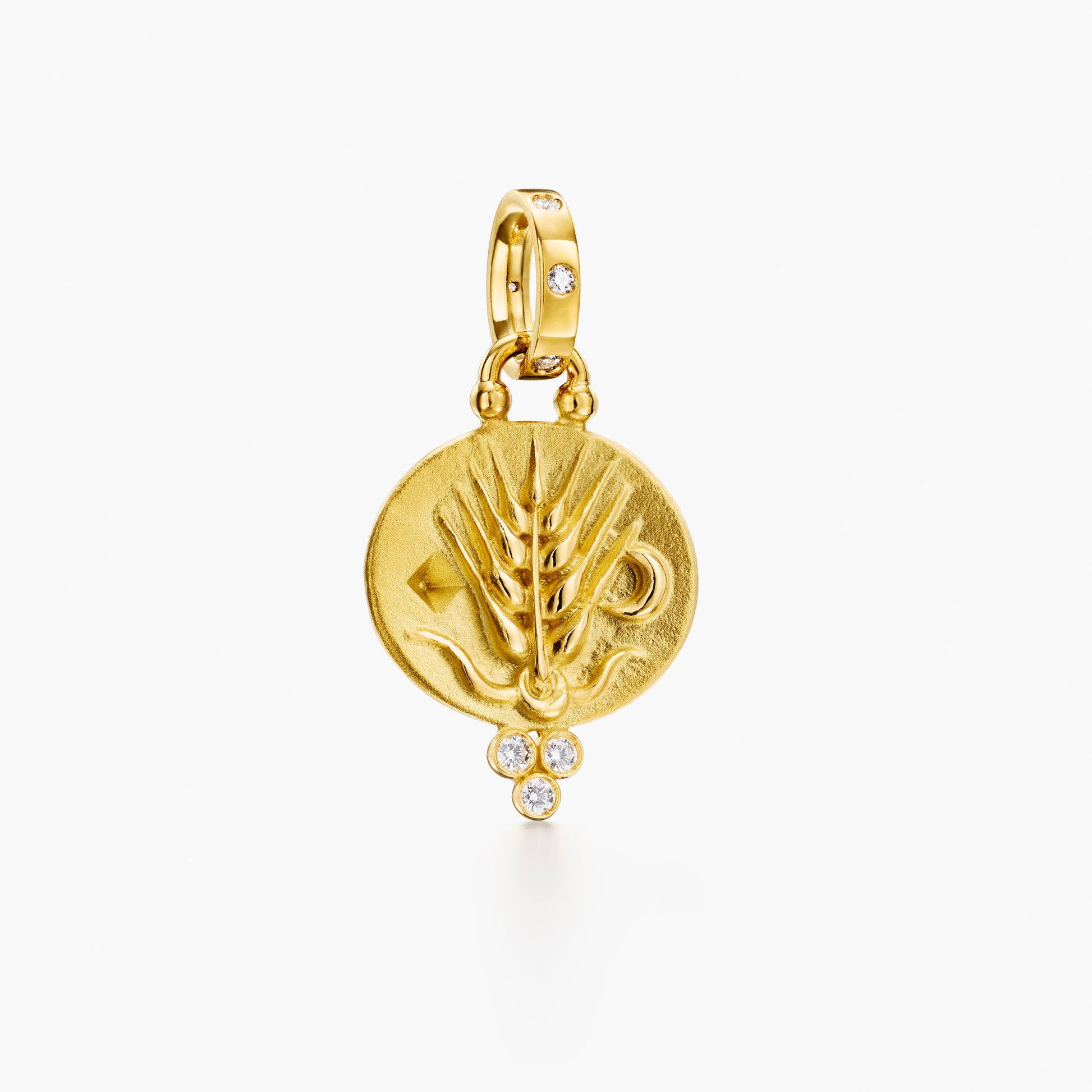 18k Zodiac Virgo Pendant