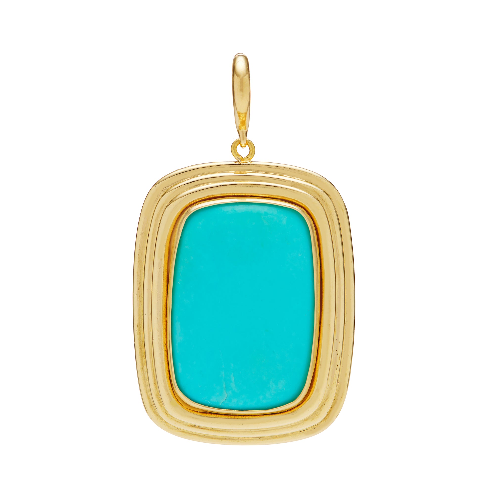 Turquoise Trapeze Pendant