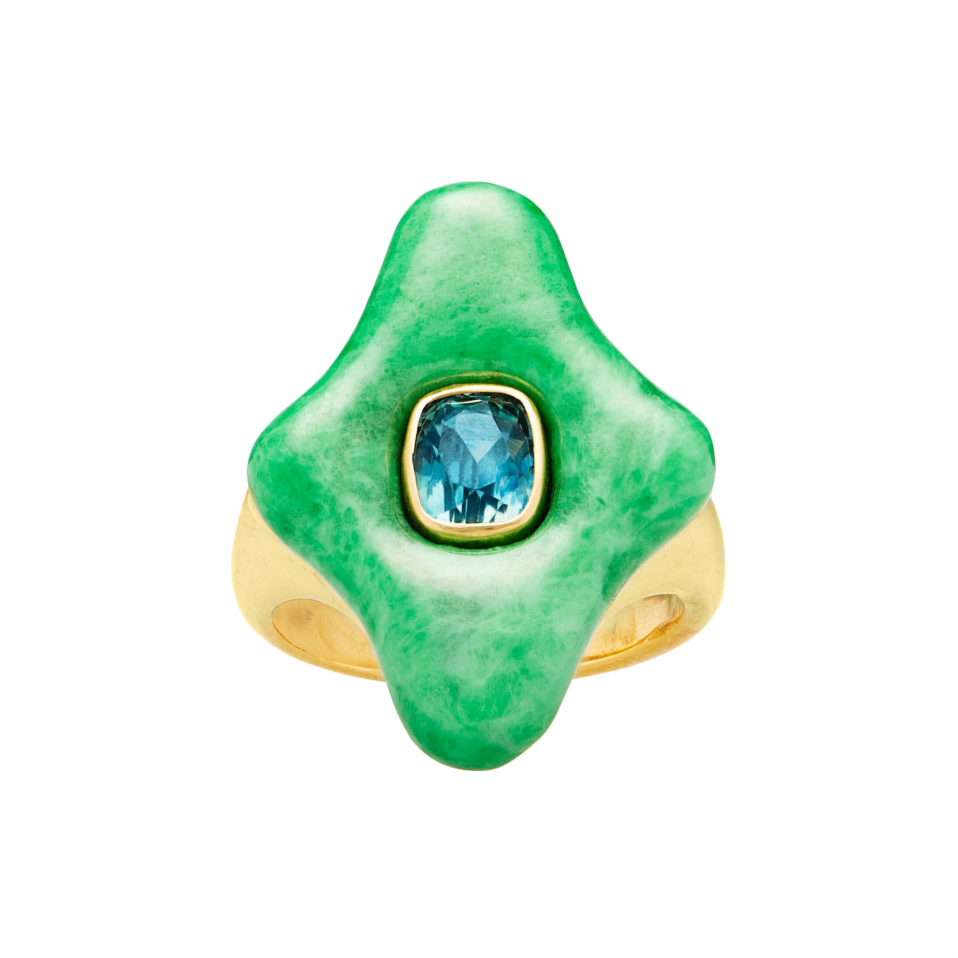 Madison Montana Sapphire & Jade Ring