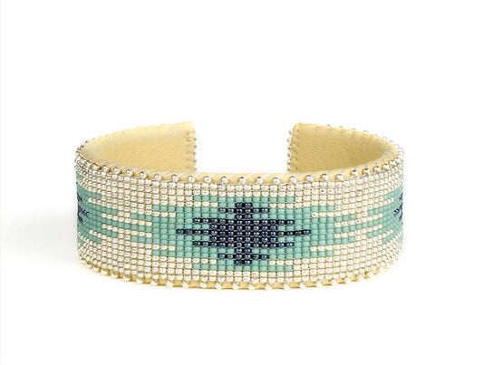 Etkie Large Beaded Cuff Bracelet