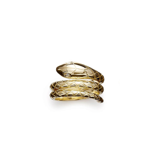 18k Double Serpent Ring