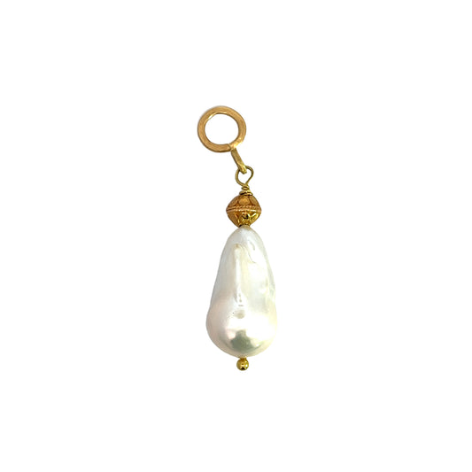 Large Baroque Pearl Charm