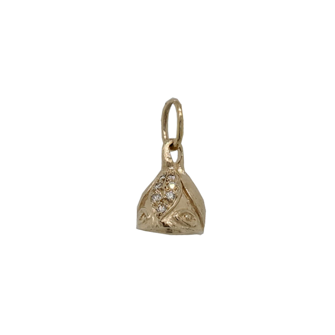 Lotus + Evil Eye Bell Charm