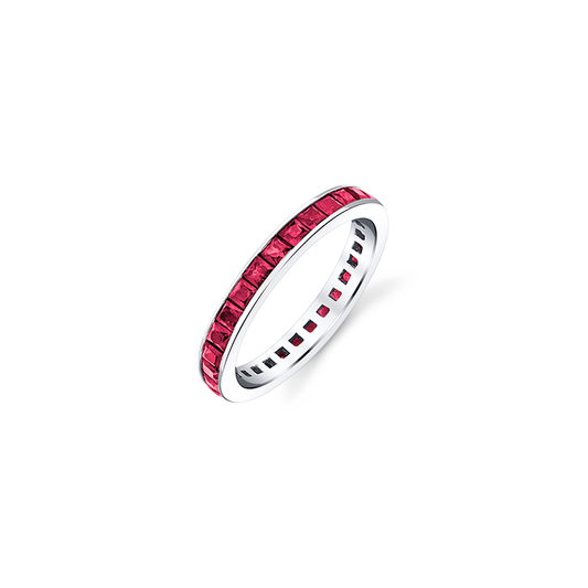 Ruby Princess Channel Set Eternity Band