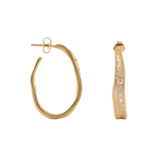 Baby Malak Oval Hoop Earrings