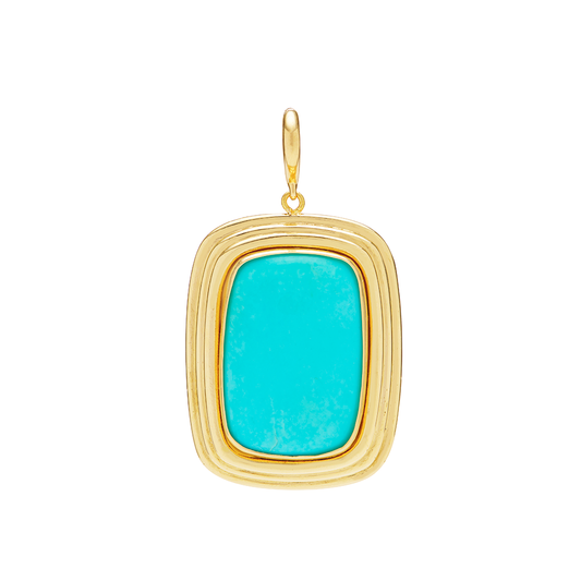 Turquoise Trapeze Pendant